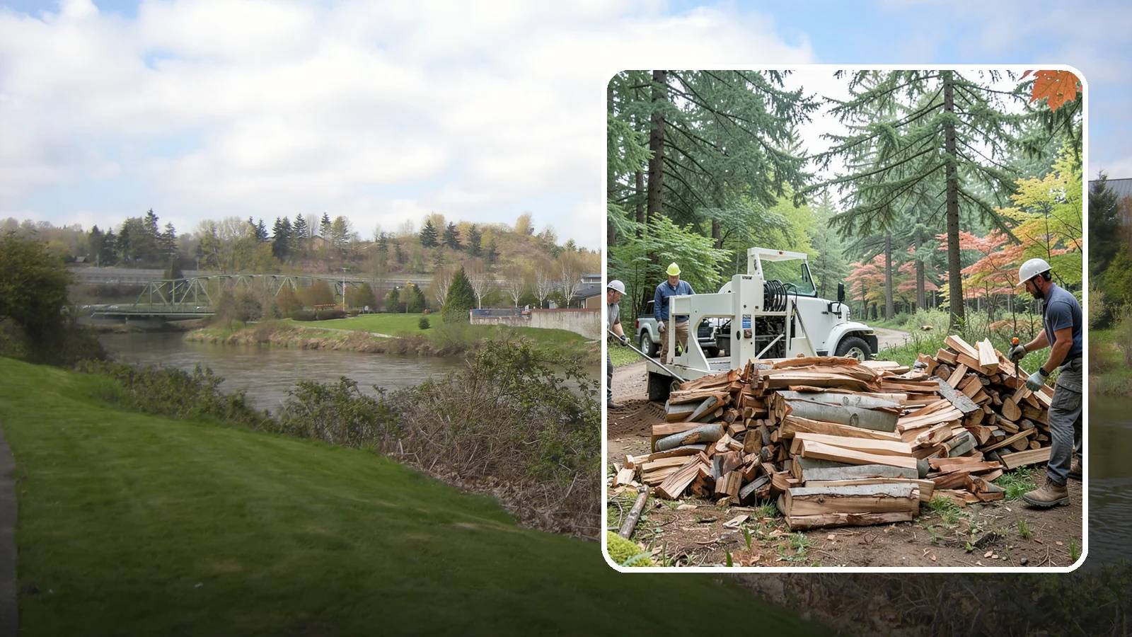 Small Split Firewood in Tukwila, King County, WA - Firewood split into smaller pieces that light quickly and are easy to handle.