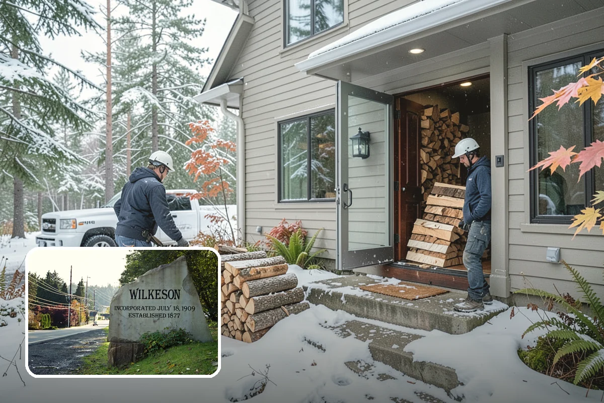 Small Split Firewood in Wilkeson, Pierce County, WA - Thinner pieces light quickly