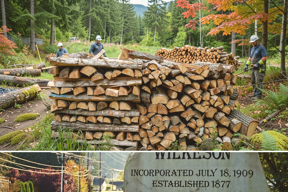 Small Split Firewood in Wilkeson, Pierce County, WA - Buy small splits in the dry season so they are fully seasoned and quick to light in winter.