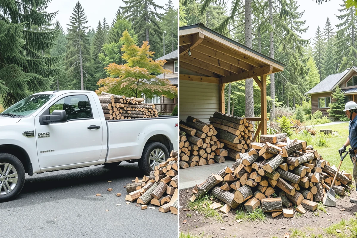 Small Split Firewood in Woodinville, King County, WA - Confirm your preferred size and volume