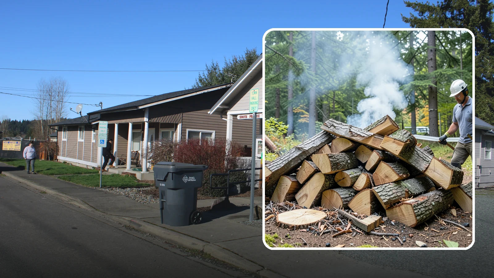Smoking Chunks in South Prairie, Pierce County, WA - Dense smoking chunks dried for a slow, steady release of smoke during long low-temperature cooks.