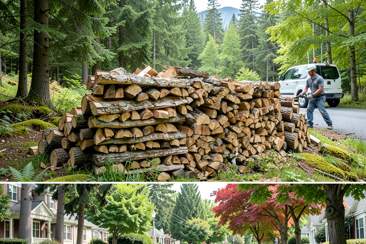 Snowstorm Firewood in Beaux Arts Village, King County, WA - Snow risk peaks in the coldest winter weeks, so ordering the moment snow appears in the forecast is essential.