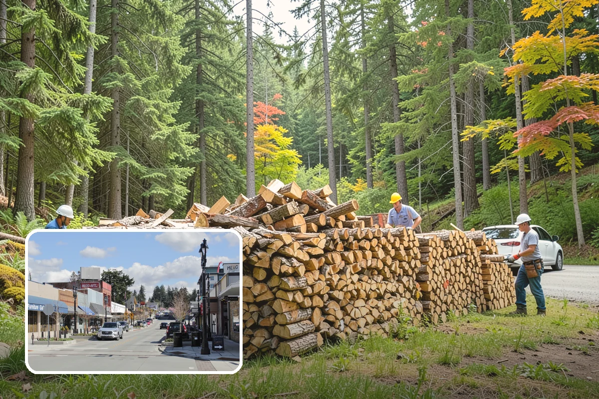 Snowstorm Firewood in Bothell, King County, WA - Stocks you before roads become impassable