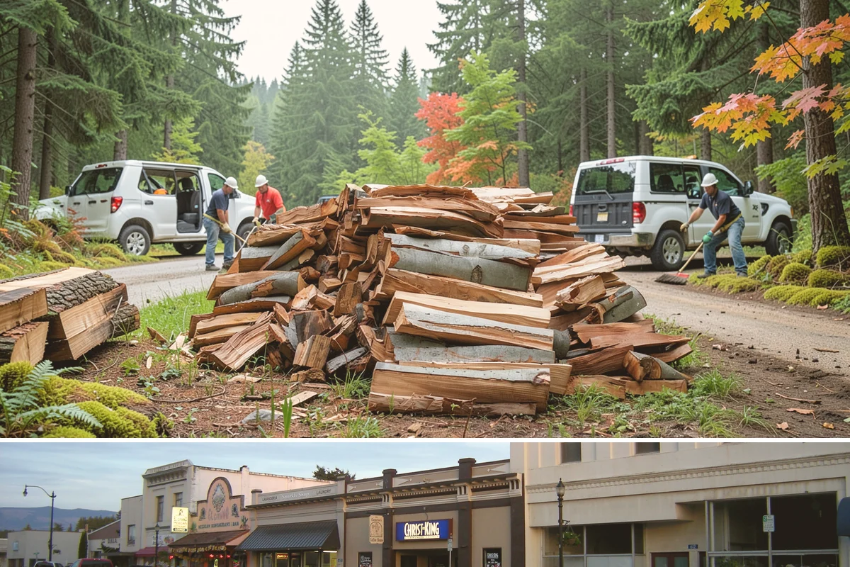 Snowstorm Firewood in Burlington, Skagit County, WA - Snow risk peaks in the coldest winter weeks, so ordering the moment snow appears in the forecast is essential.