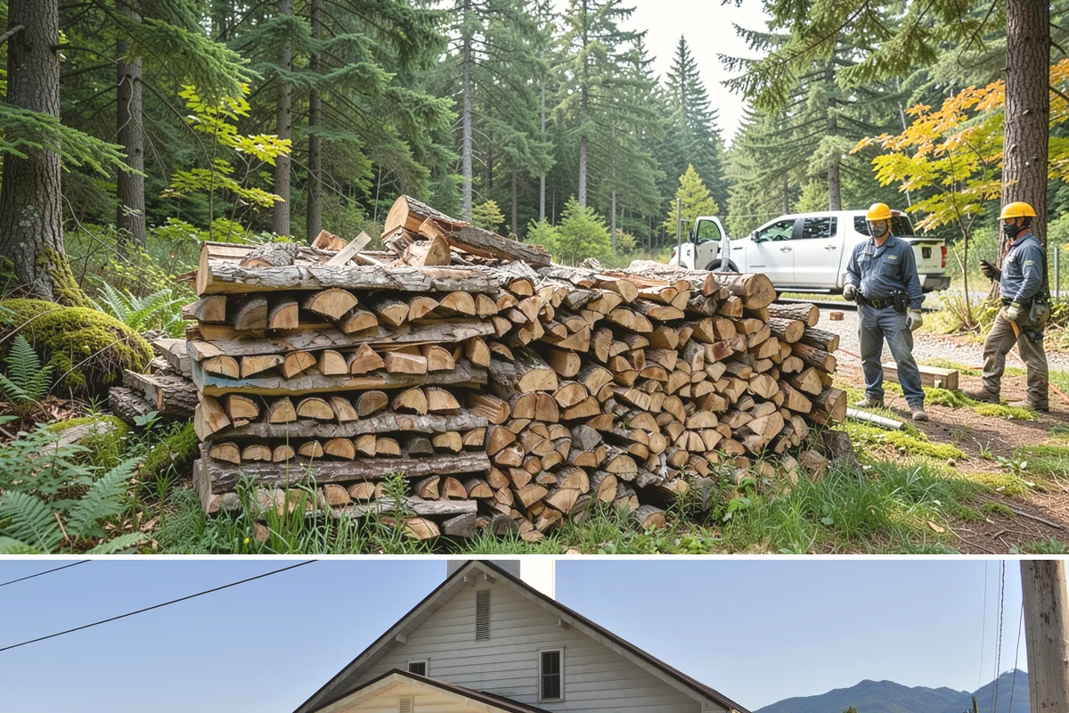 Snowstorm Firewood in Concrete, Skagit County, WA - Snow risk peaks in the coldest winter weeks, so ordering the moment snow appears in the forecast is essential.