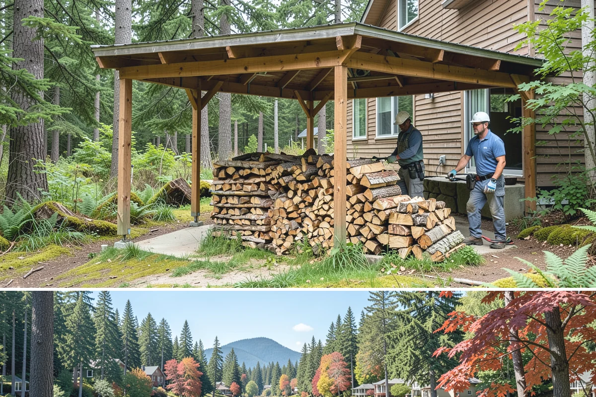 Snowstorm Firewood in Covington, WA - Snow risk peaks in the coldest winter weeks, so ordering the moment snow appears in the forecast is essential.