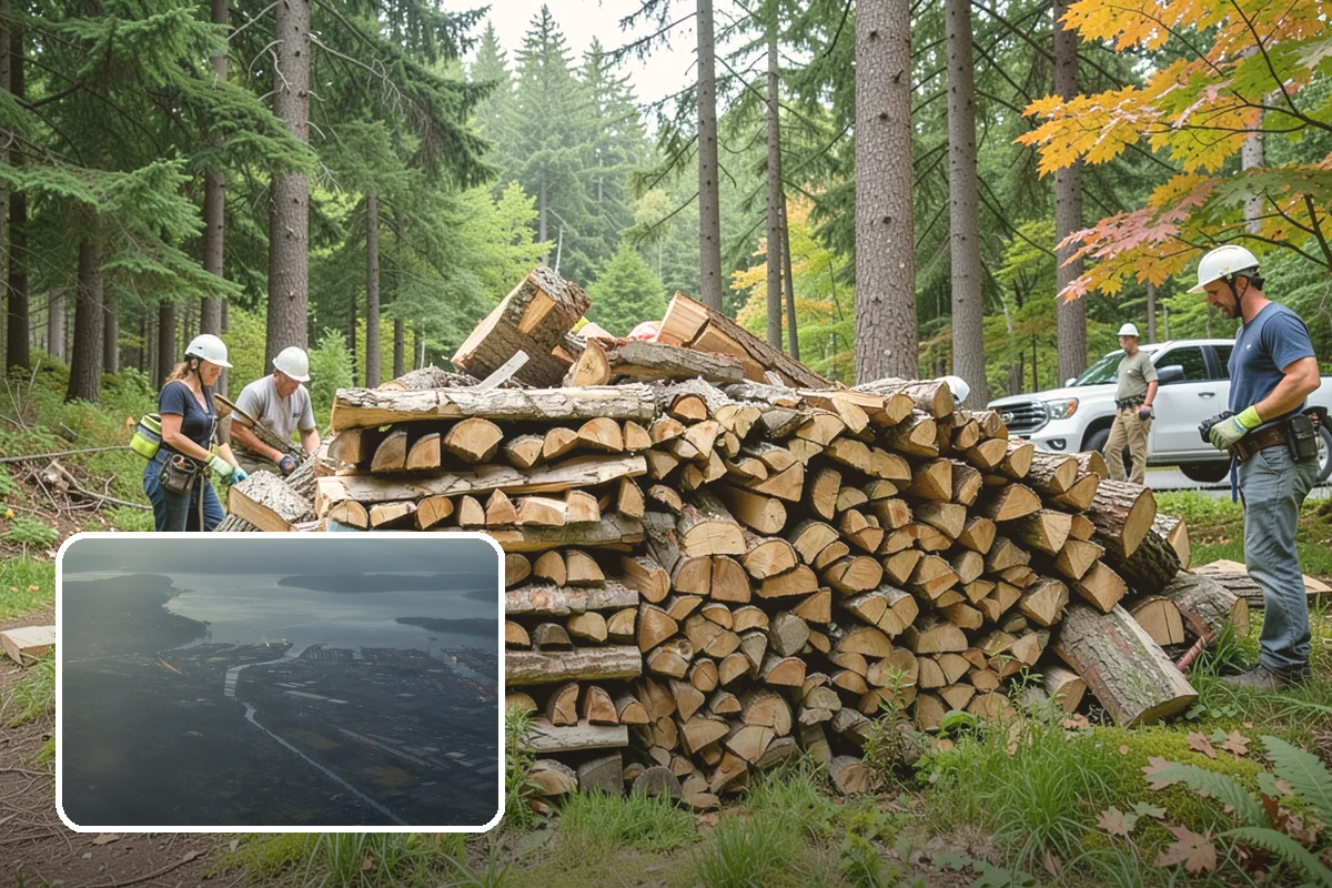 Snowstorm Firewood in Fife, Pierce County, WA - Stocks you before roads become impassable