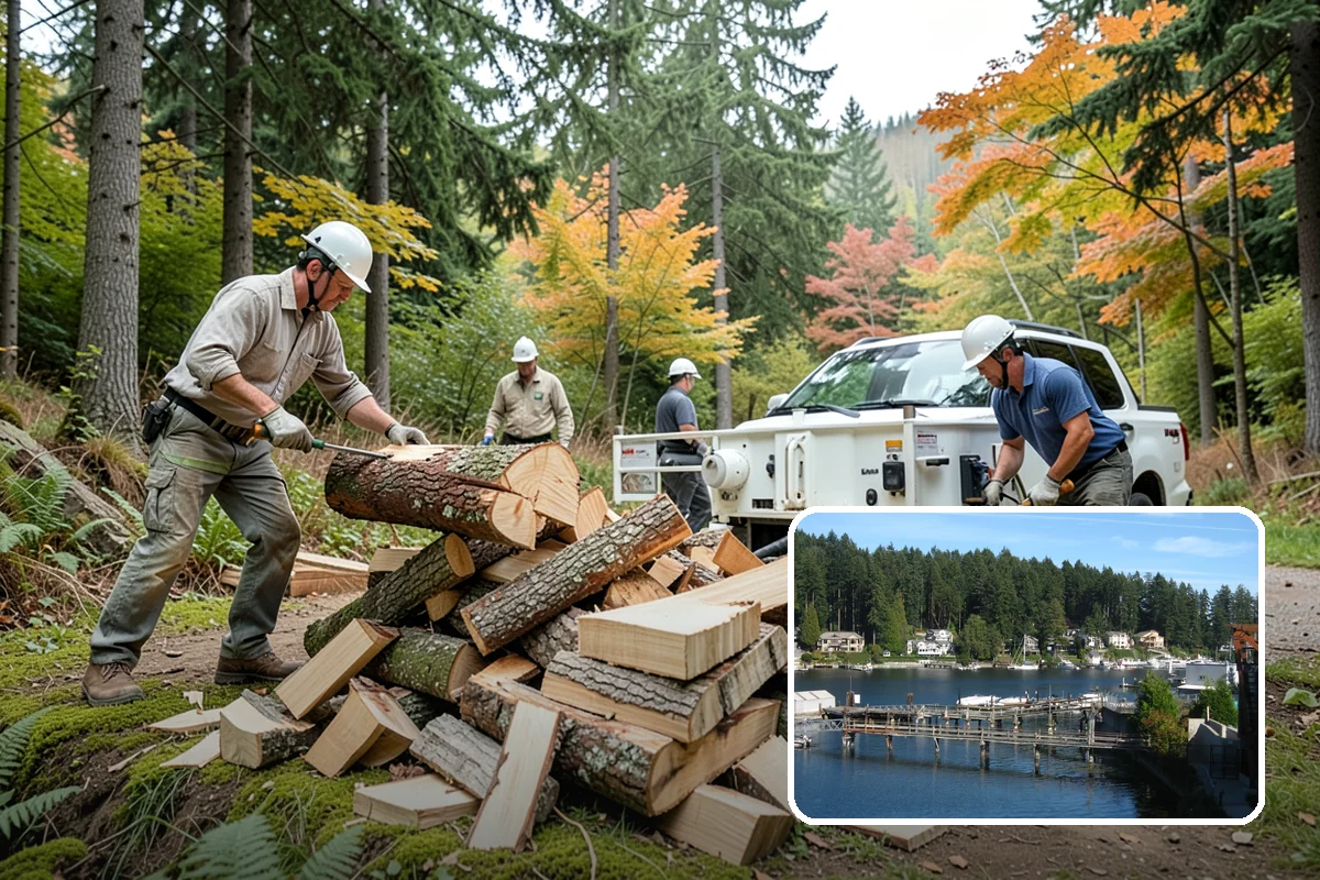 Snowstorm Firewood in Gig Harbor, Pierce County, WA - Stocks you before roads become impassable