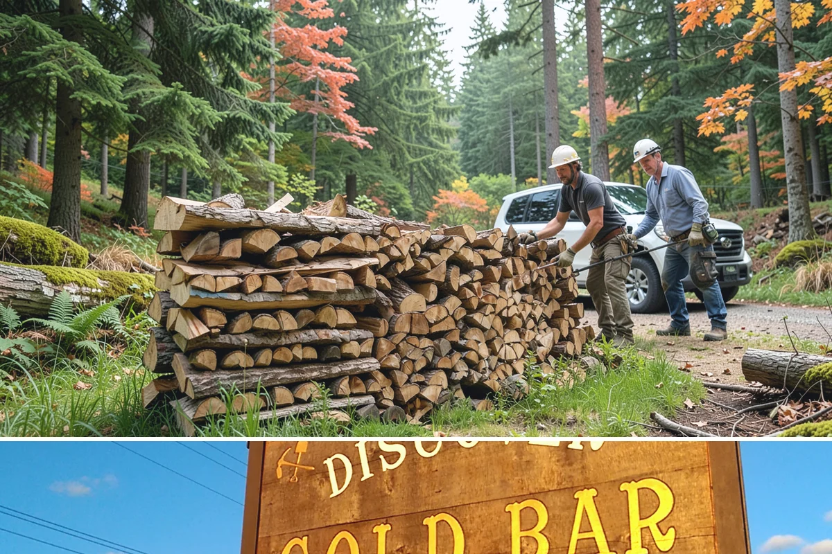 Snowstorm Firewood in Gold Bar, Snohomish County, WA - Snow risk peaks in the coldest winter weeks, so ordering the moment snow appears in the forecast is essential.