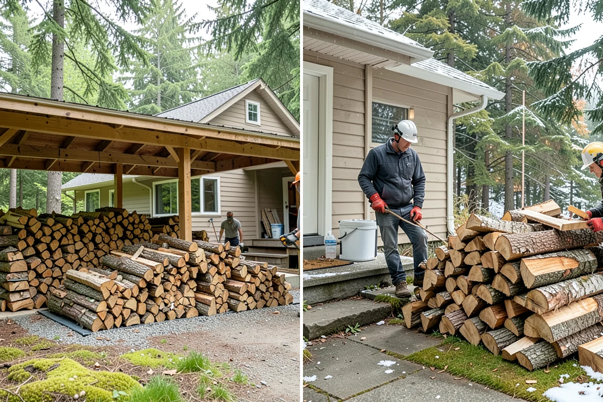 Snowstorm Firewood in Hunts Point, King County, WA - Confirm your order and target delivery window