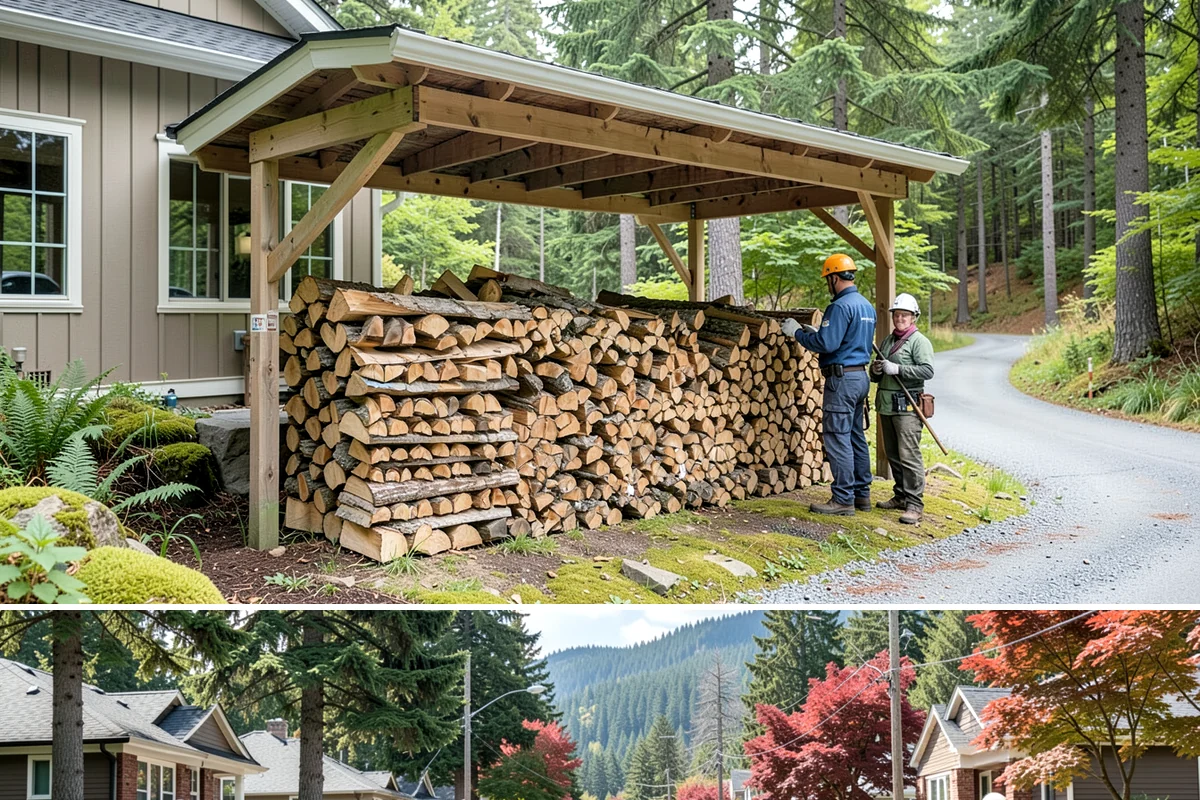Snowstorm Firewood in Hunts Point, King County, WA - Snow risk peaks in the coldest winter weeks, so ordering the moment snow appears in the forecast is essential.