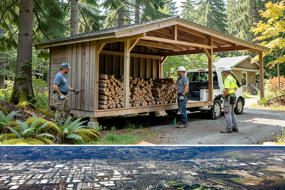 Snowstorm Firewood in Kent, King County, WA - Snow risk peaks in the coldest winter weeks, so ordering the moment snow appears in the forecast is essential.