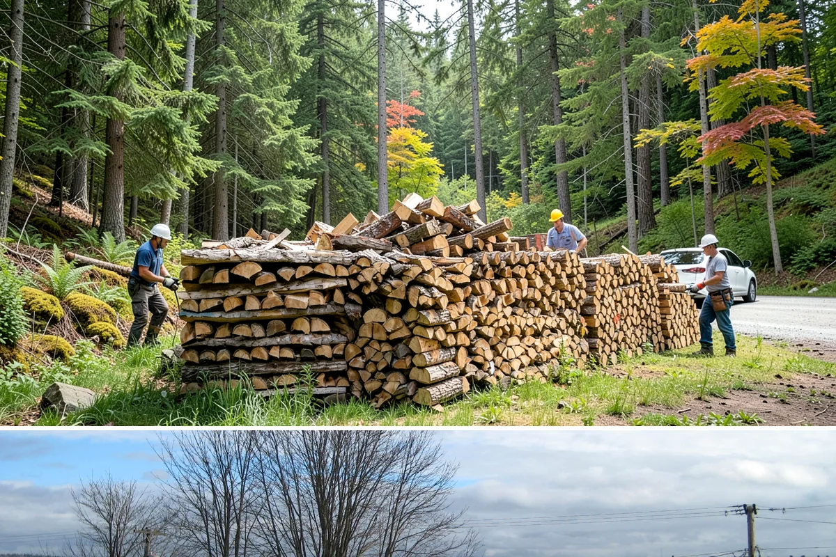 Snowstorm Firewood in Langley, Island County, WA - Snow risk peaks in the coldest winter weeks, so ordering the moment snow appears in the forecast is essential.