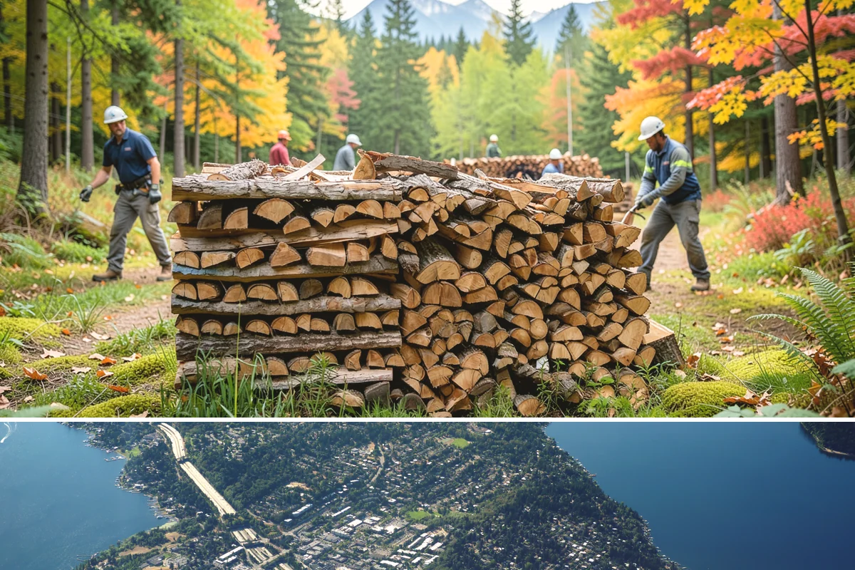 Snowstorm Firewood in Mercer Island, King County, WA - Snow risk peaks in the coldest winter weeks, so ordering the moment snow appears in the forecast is essential.