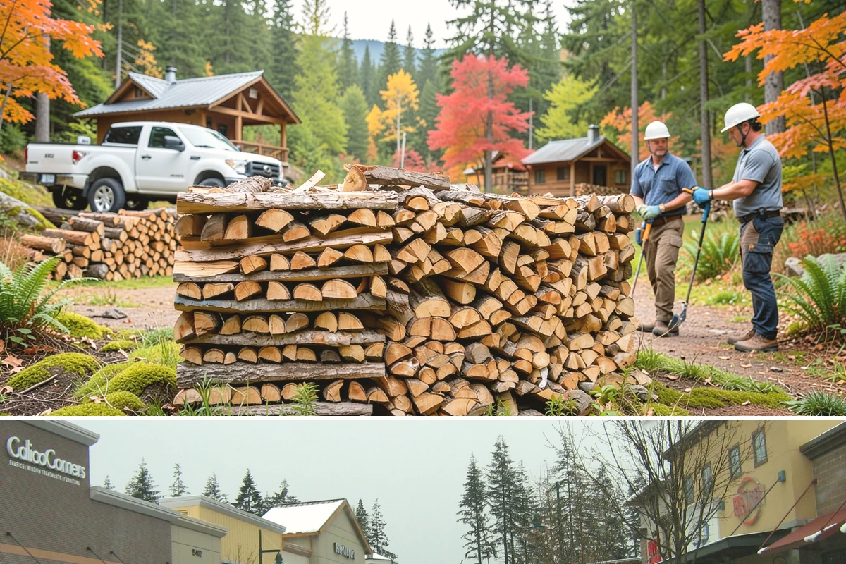 Snowstorm Firewood in Mill Creek, Snohomish County, WA - Snow risk peaks in the coldest winter weeks, so ordering the moment snow appears in the forecast is essential.