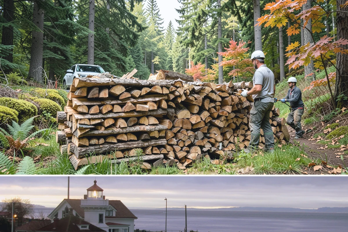 Snowstorm Firewood in Mukilteo, Snohomish County, WA - Snow risk peaks in the coldest winter weeks, so ordering the moment snow appears in the forecast is essential.