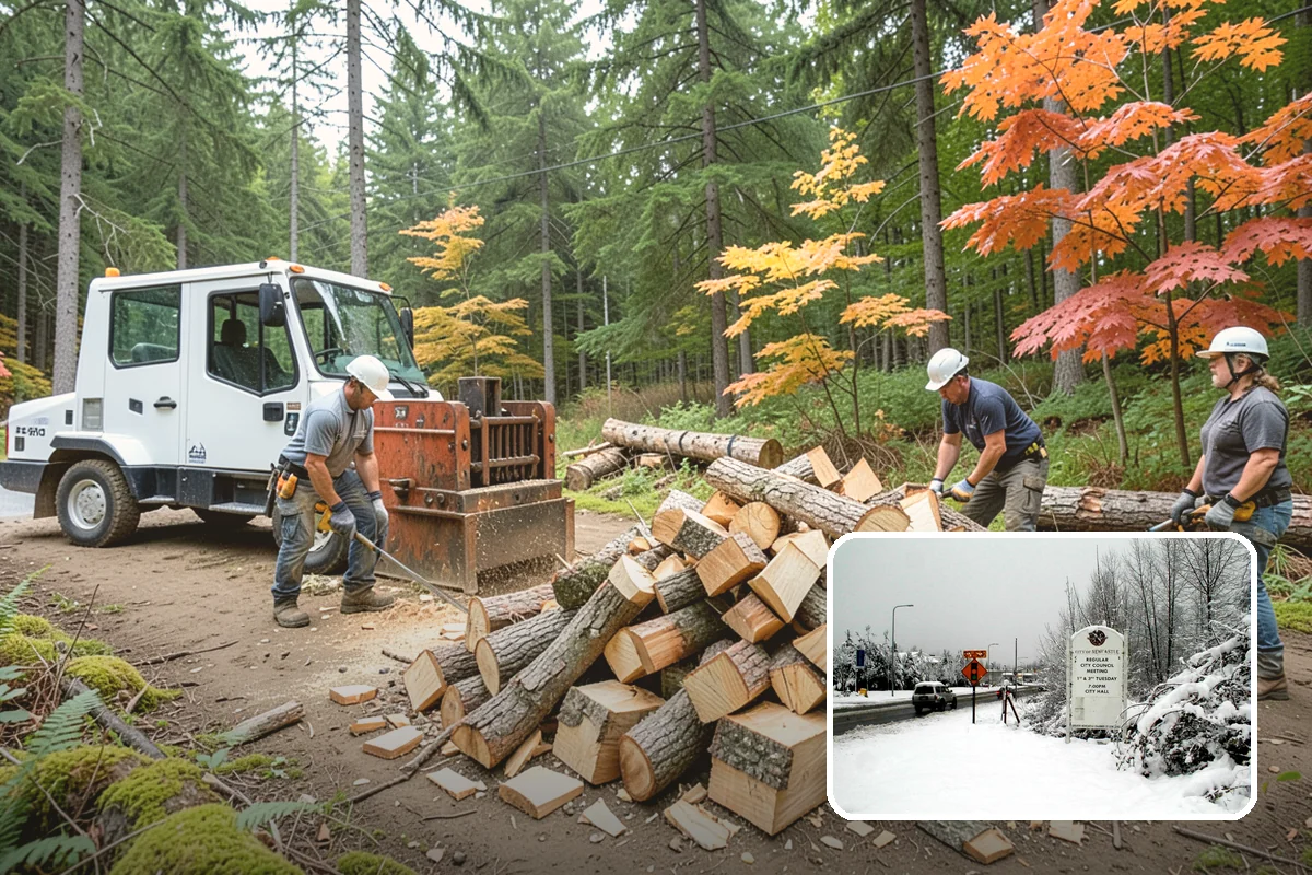 Snowstorm Firewood in Newcastle, King County, WA - Stocks you before roads become impassable