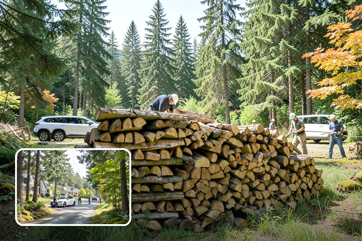 Snowstorm Firewood in Normandy Park, King County, WA - Stocks you before roads become impassable