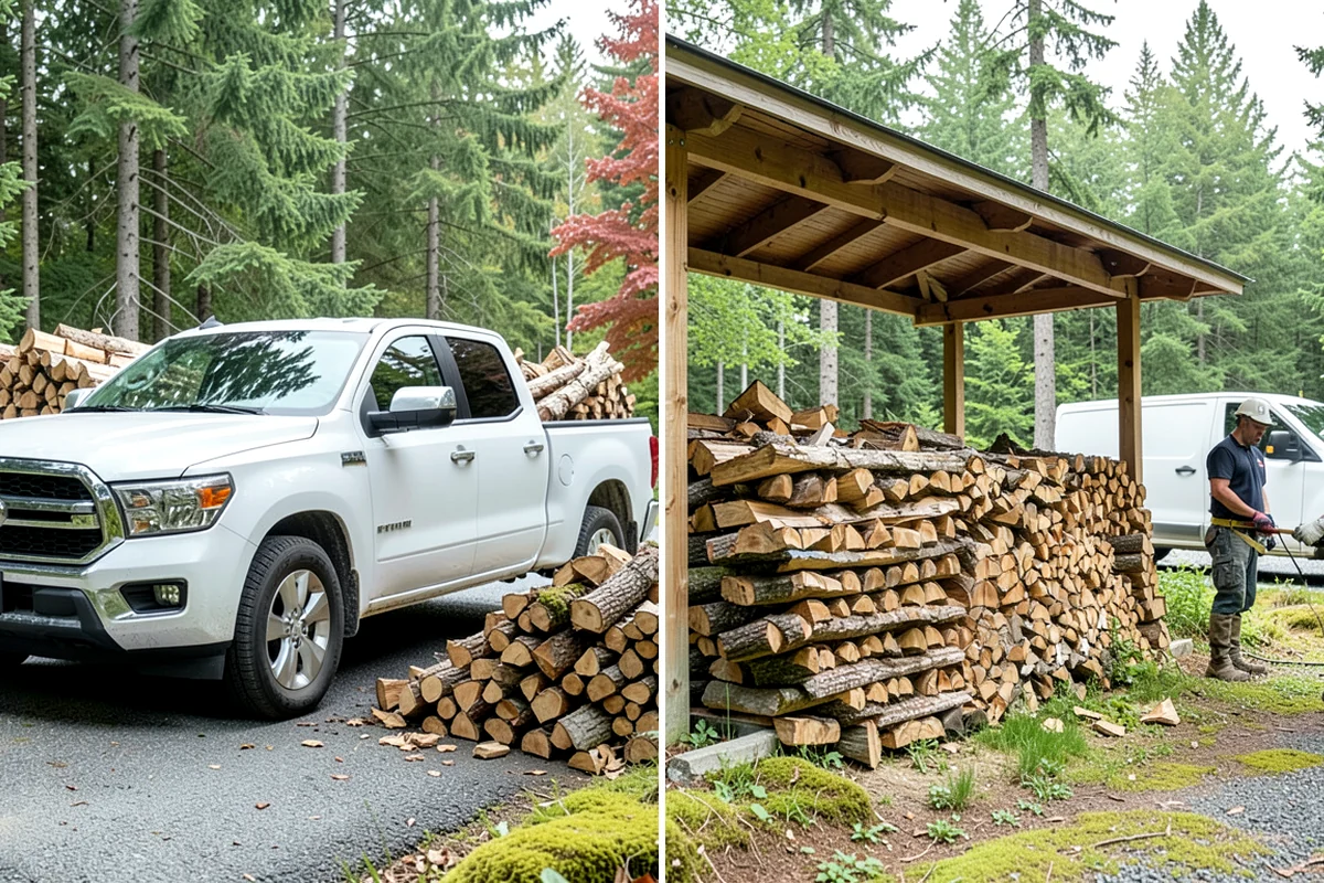 Snowstorm Firewood in Normandy Park, King County, WA - Confirm your order and target delivery window