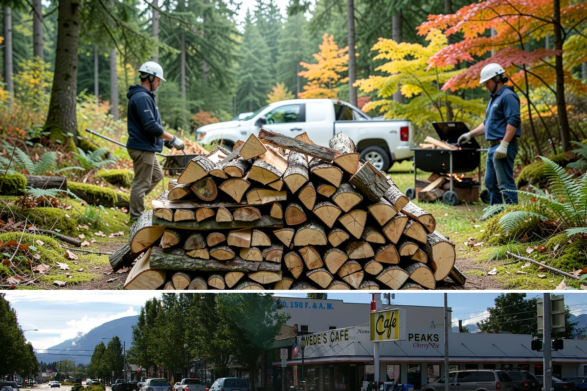 Snowstorm Firewood in North Bend, King County, WA - Snow risk peaks in the coldest winter weeks, so ordering the moment snow appears in the forecast is essential.