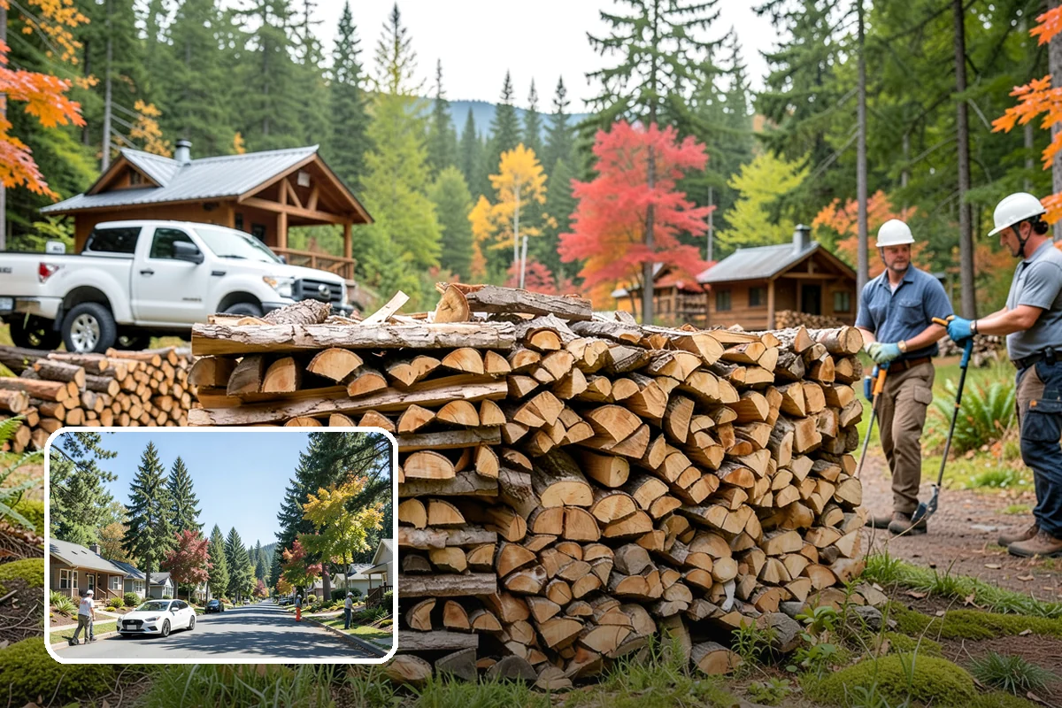Snowstorm Firewood in Orting, Pierce County, WA - Stocks you before roads become impassable