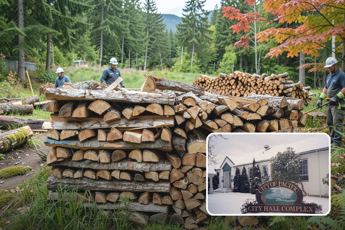 Snowstorm Firewood in Pacific, King County, WA - Stocks you before roads become impassable