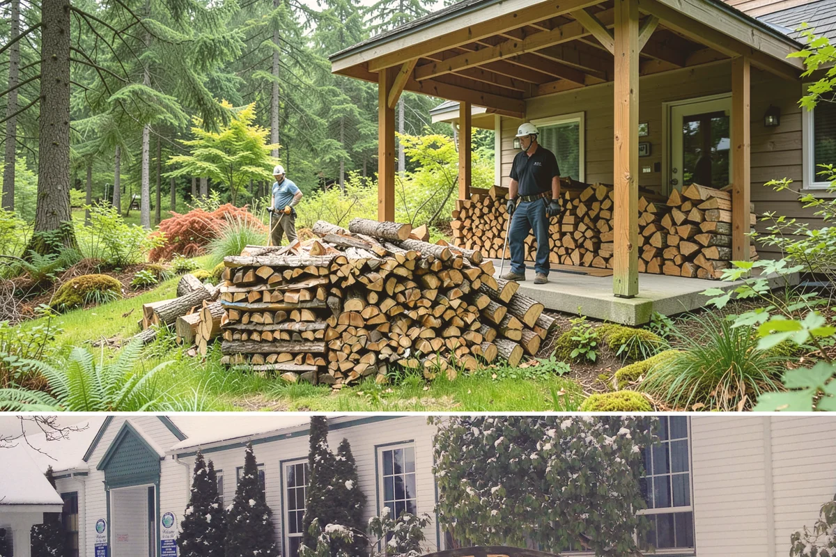 Snowstorm Firewood in Pacific, King County, WA - Snow risk peaks in the coldest winter weeks, so ordering the moment snow appears in the forecast is essential.