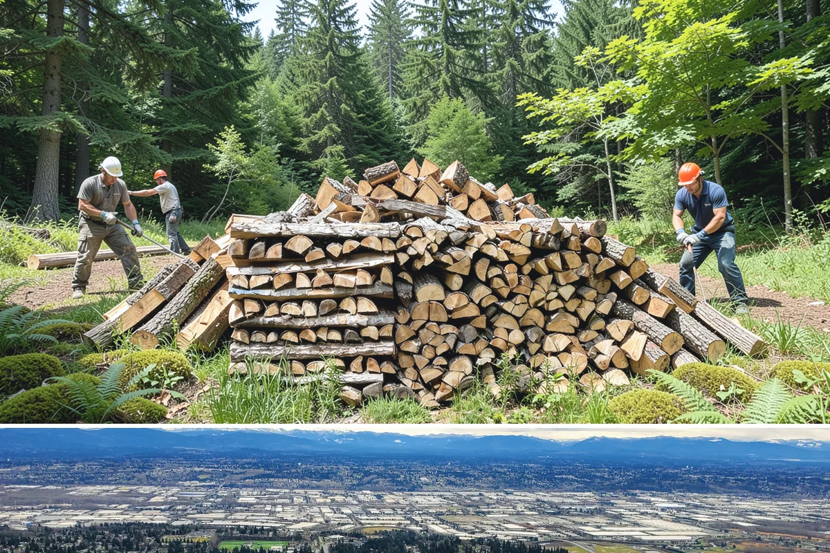 Snowstorm Firewood in SeaTac, WA - Snow risk peaks in the coldest winter weeks, so ordering the moment snow appears in the forecast is essential.