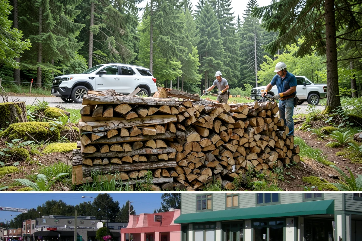 Snowstorm Firewood in Snoqualmie, King County, WA - Snow risk peaks in the coldest winter weeks, so ordering the moment snow appears in the forecast is essential.