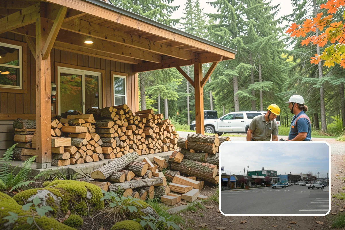 Snowstorm Firewood in Stanwood, Snohomish County, WA - Stocks you before roads become impassable