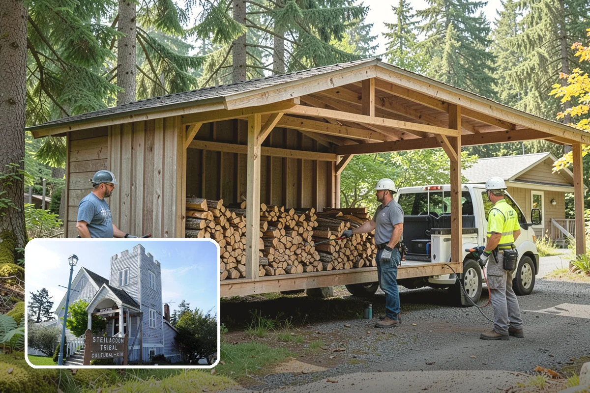Snowstorm Firewood in Steilacoom, Pierce County, WA - Stocks you before roads become impassable
