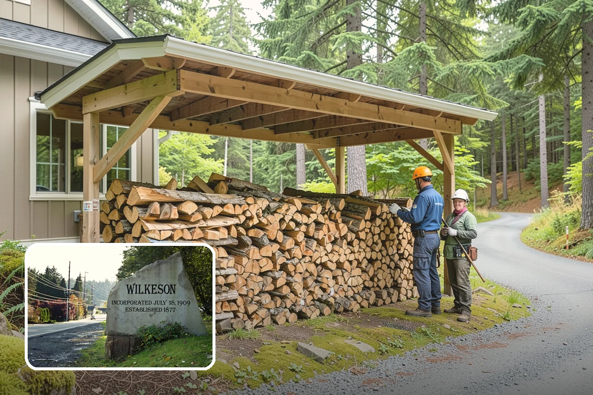 Snowstorm Firewood in Wilkeson, Pierce County, WA - Stocks you before roads become impassable