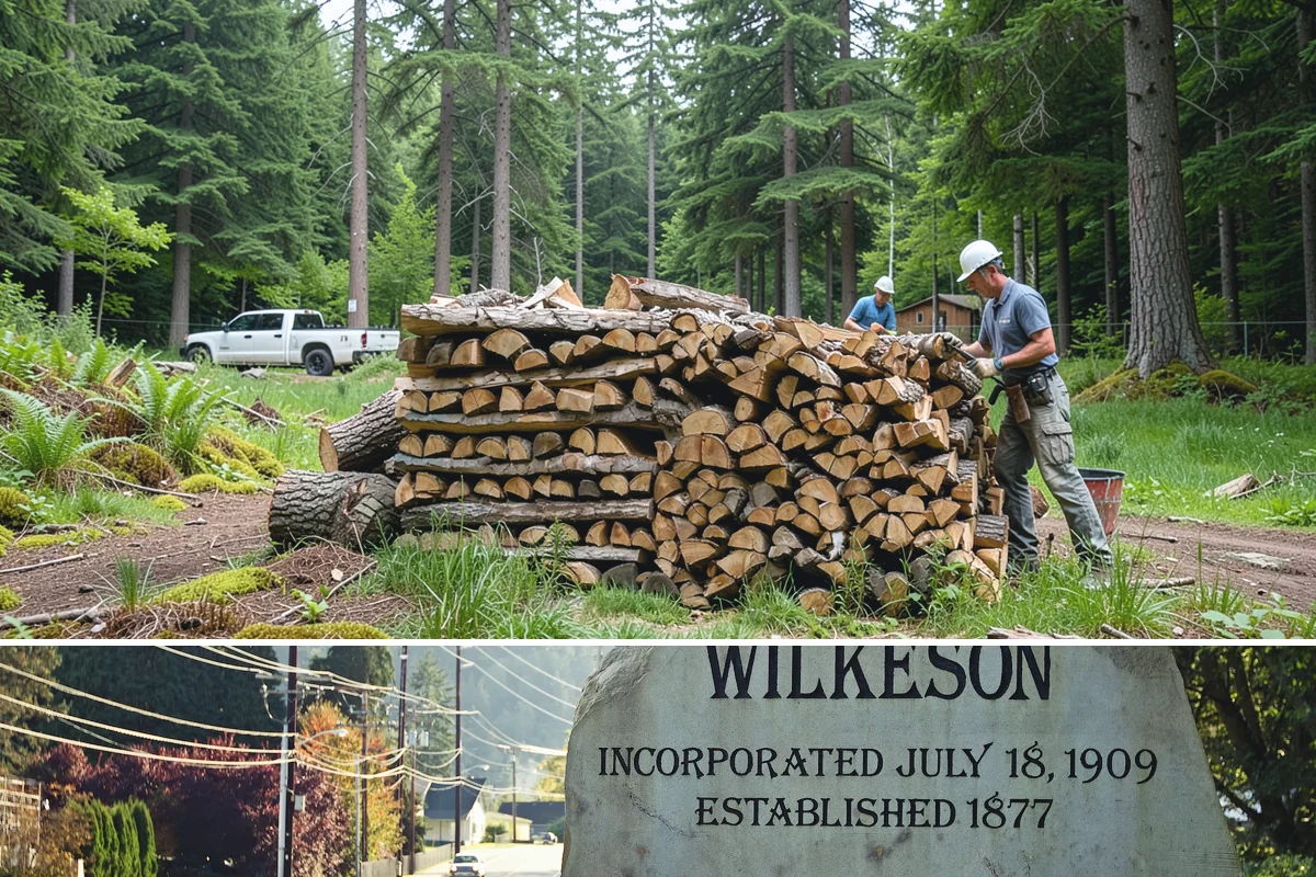 Snowstorm Firewood in Wilkeson, Pierce County, WA - Snow risk peaks in the coldest winter weeks, so ordering the moment snow appears in the forecast is essential.