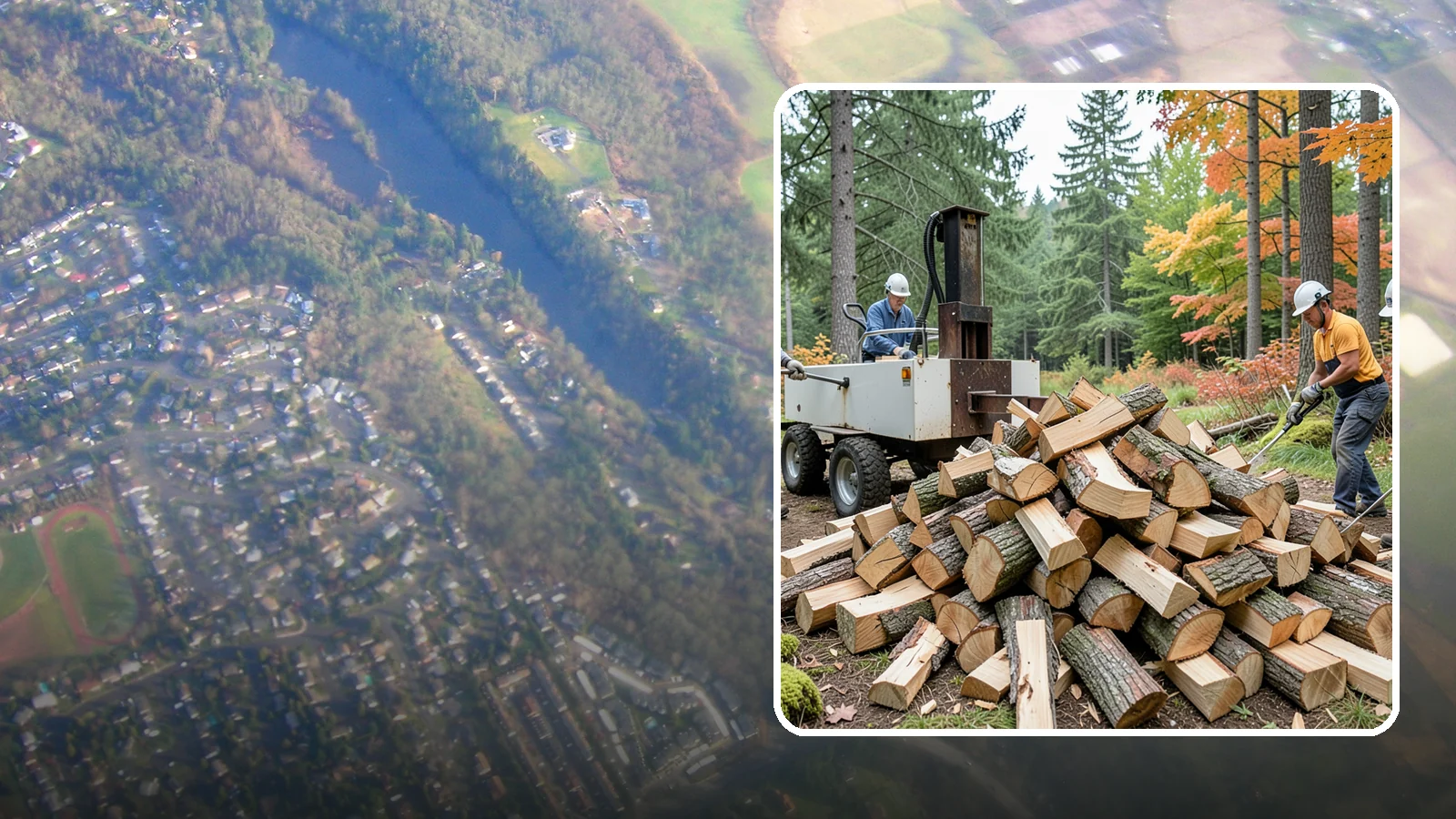 Split Kindling in Algona, King County, WA - Hand-split kindling cut to a uniform thin profile for reliable ignition in wet weather.