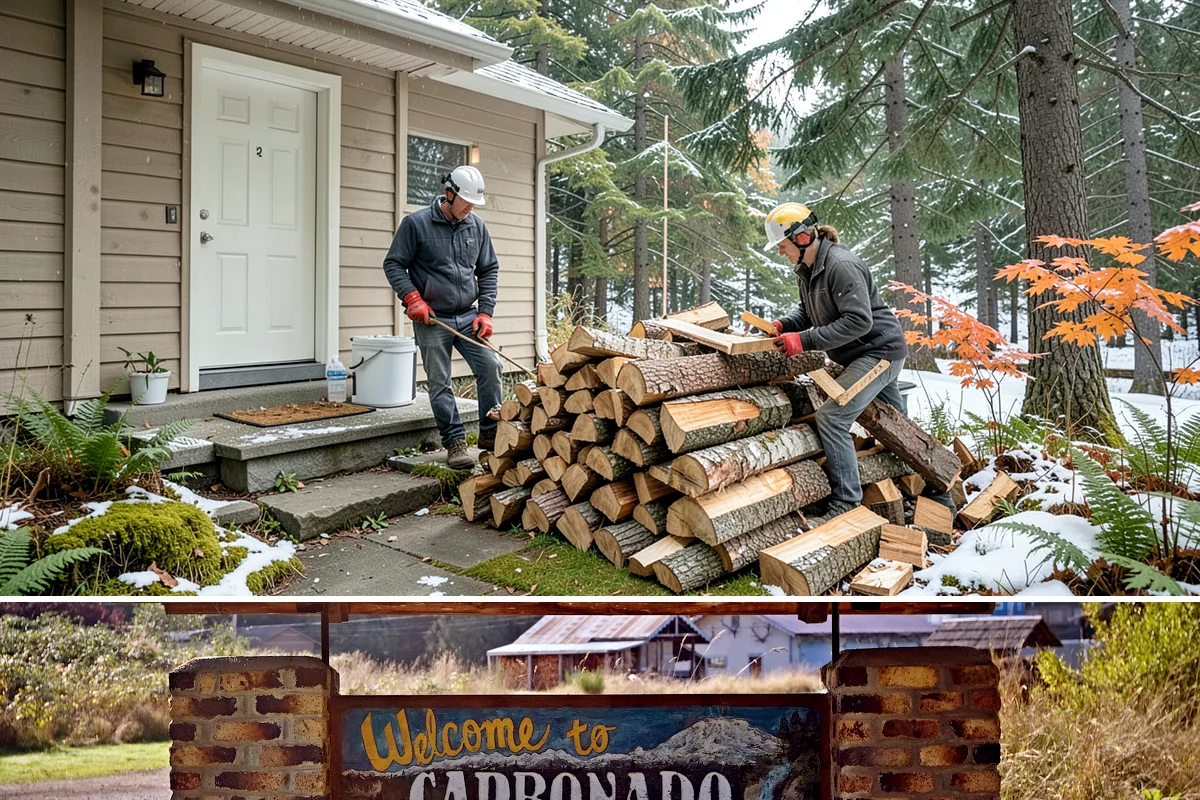 Split Kindling in Carbonado, Pierce County, WA - Buy split kindling in autumn so you are ready before the first cold snap arrives.