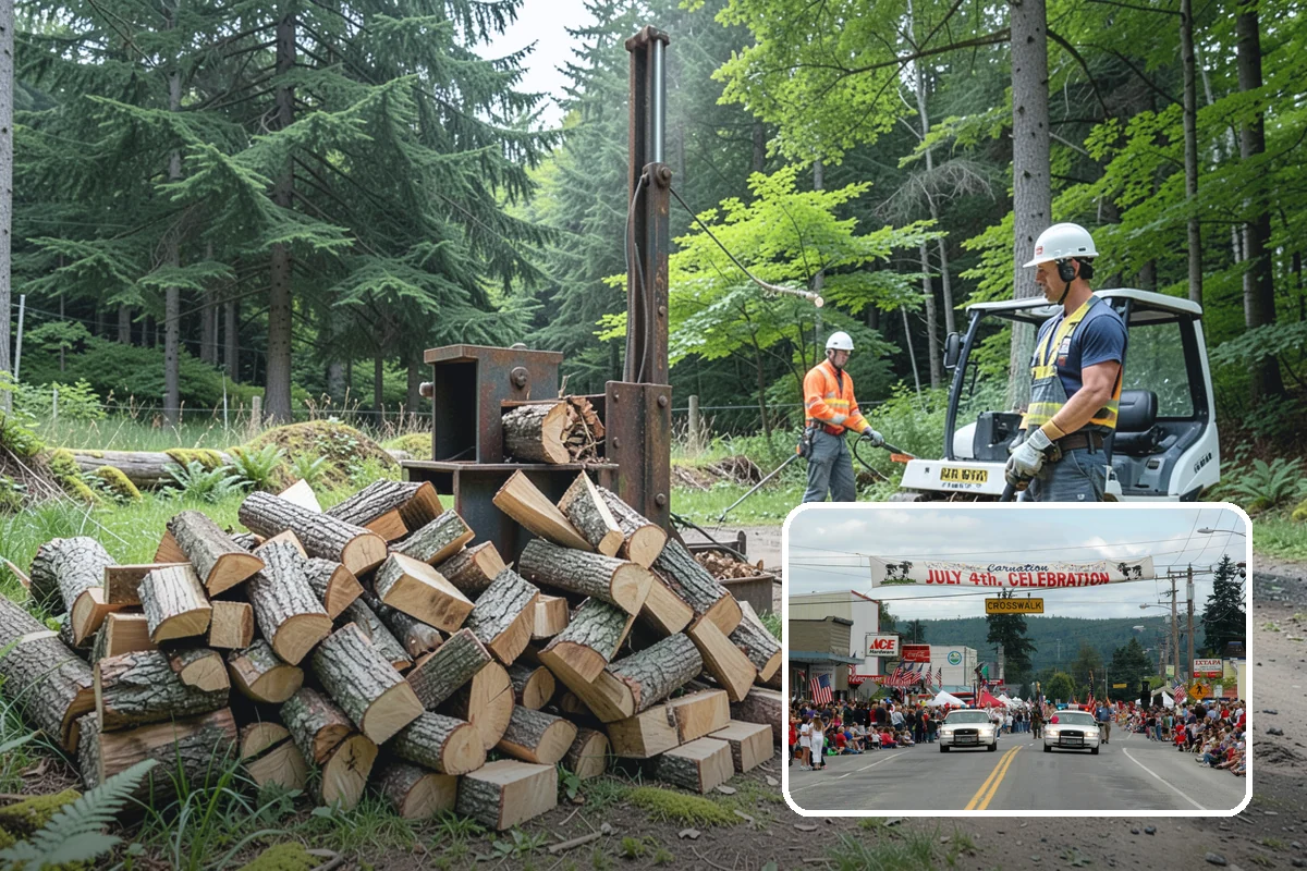 Split Kindling in Carnation, King County, WA - Uniform thin pieces for predictable lighting