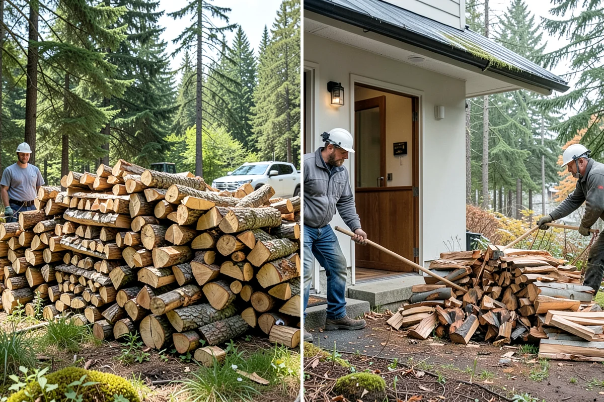 Split Kindling in Concrete, Skagit County, WA - Review your preferred piece size and volume