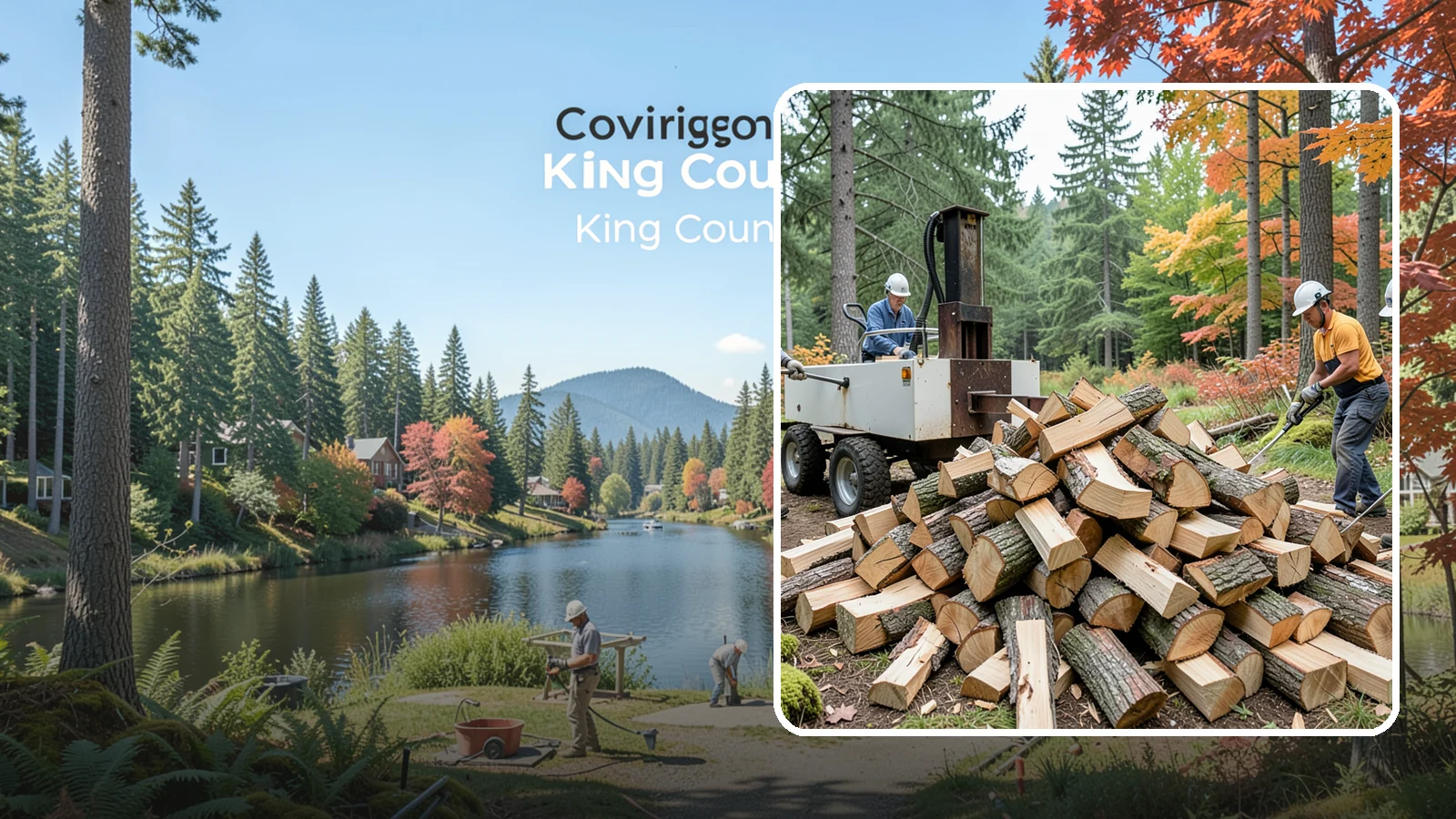 Split Kindling in Covington, WA - Hand-split kindling cut to a uniform thin profile for reliable ignition in wet weather.