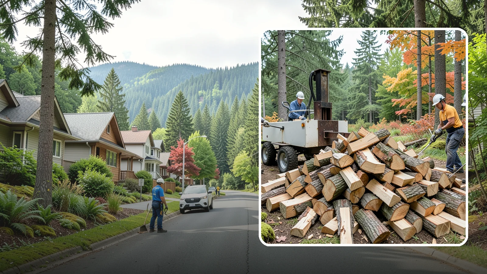 Split Kindling in Darrington, WA - Hand-split kindling cut to a uniform thin profile for reliable ignition in wet weather.