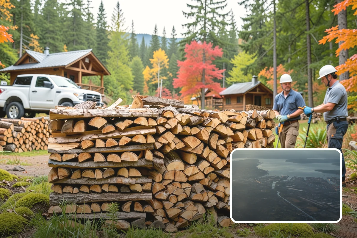 Split Kindling in Fife, Pierce County, WA - Uniform thin pieces for predictable lighting
