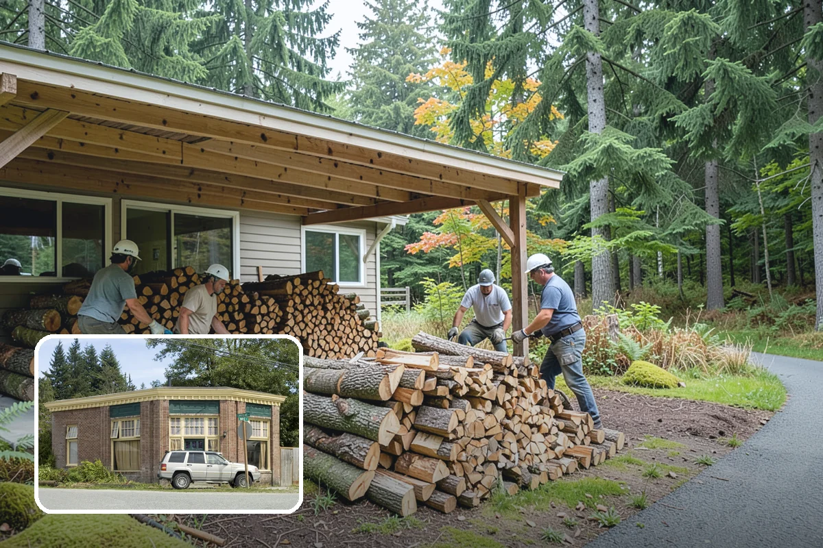 Split Kindling in Hamilton, Skagit County, WA - Uniform thin pieces for predictable lighting