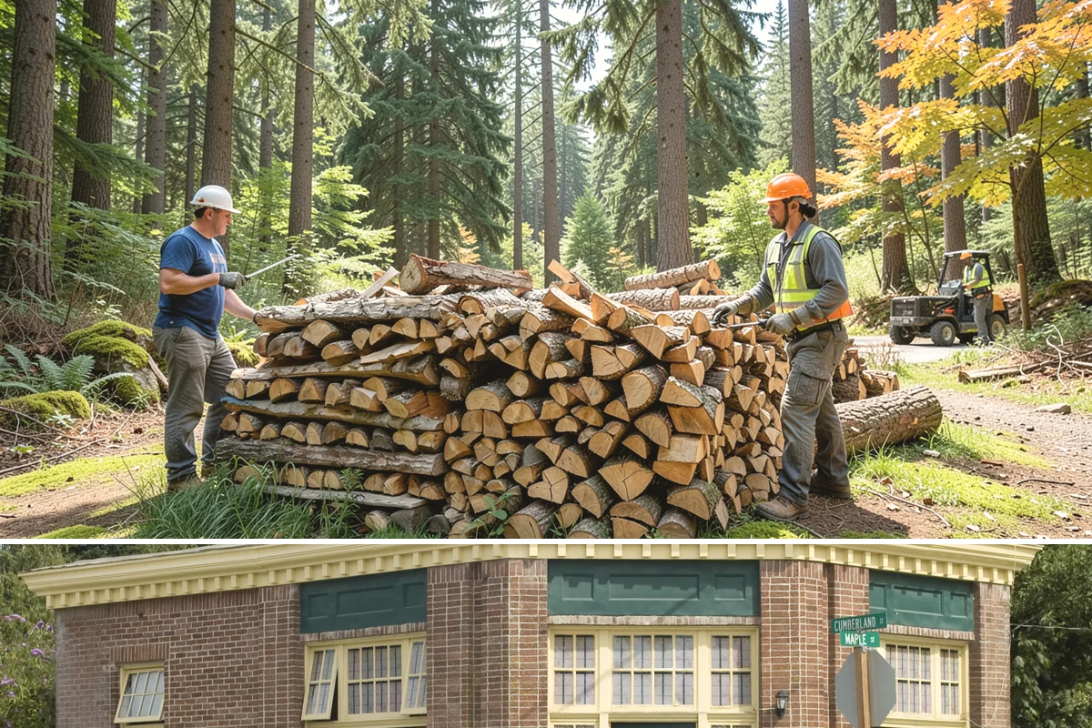 Split Kindling in Hamilton, Skagit County, WA - Buy split kindling in autumn so you are ready before the first cold snap arrives.