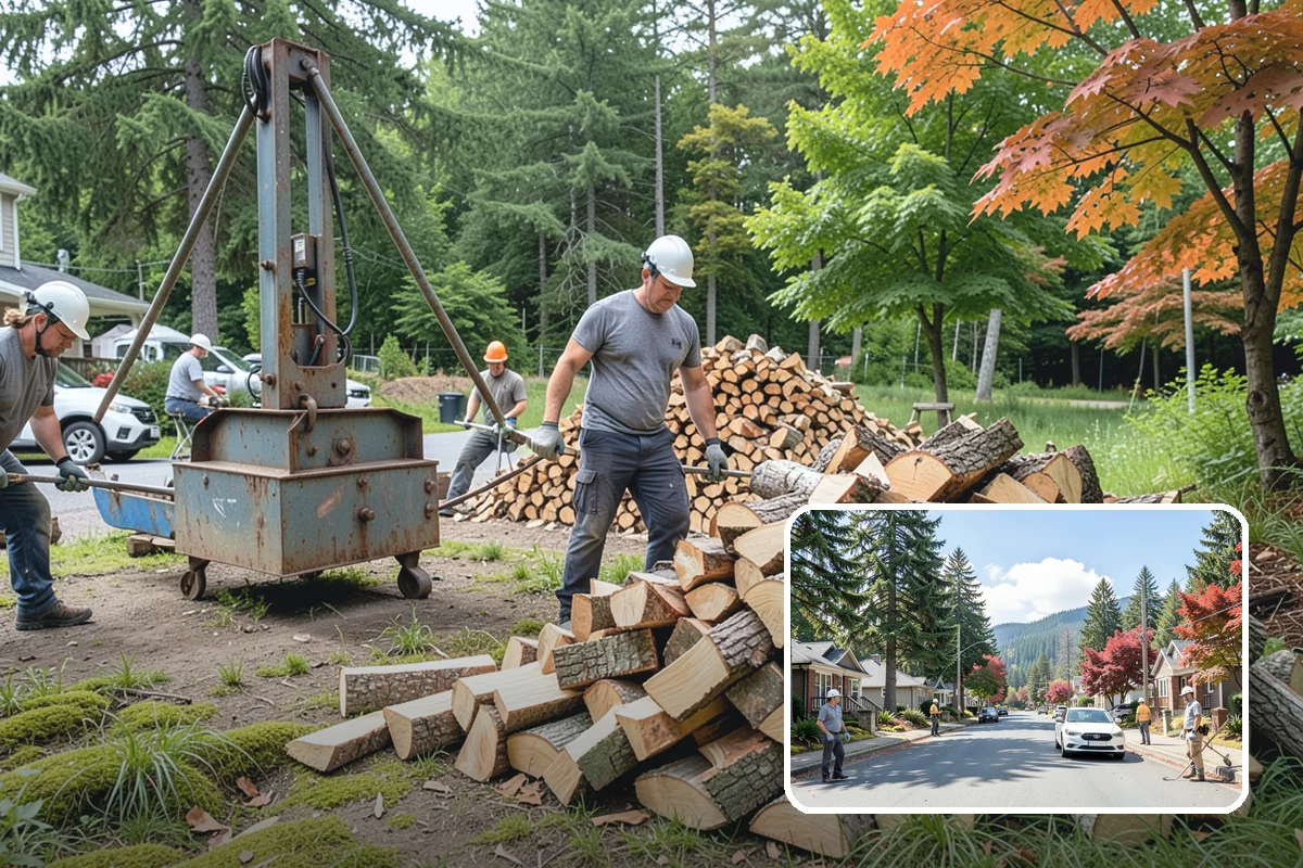 Split Kindling in Hunts Point, King County, WA - Uniform thin pieces for predictable lighting