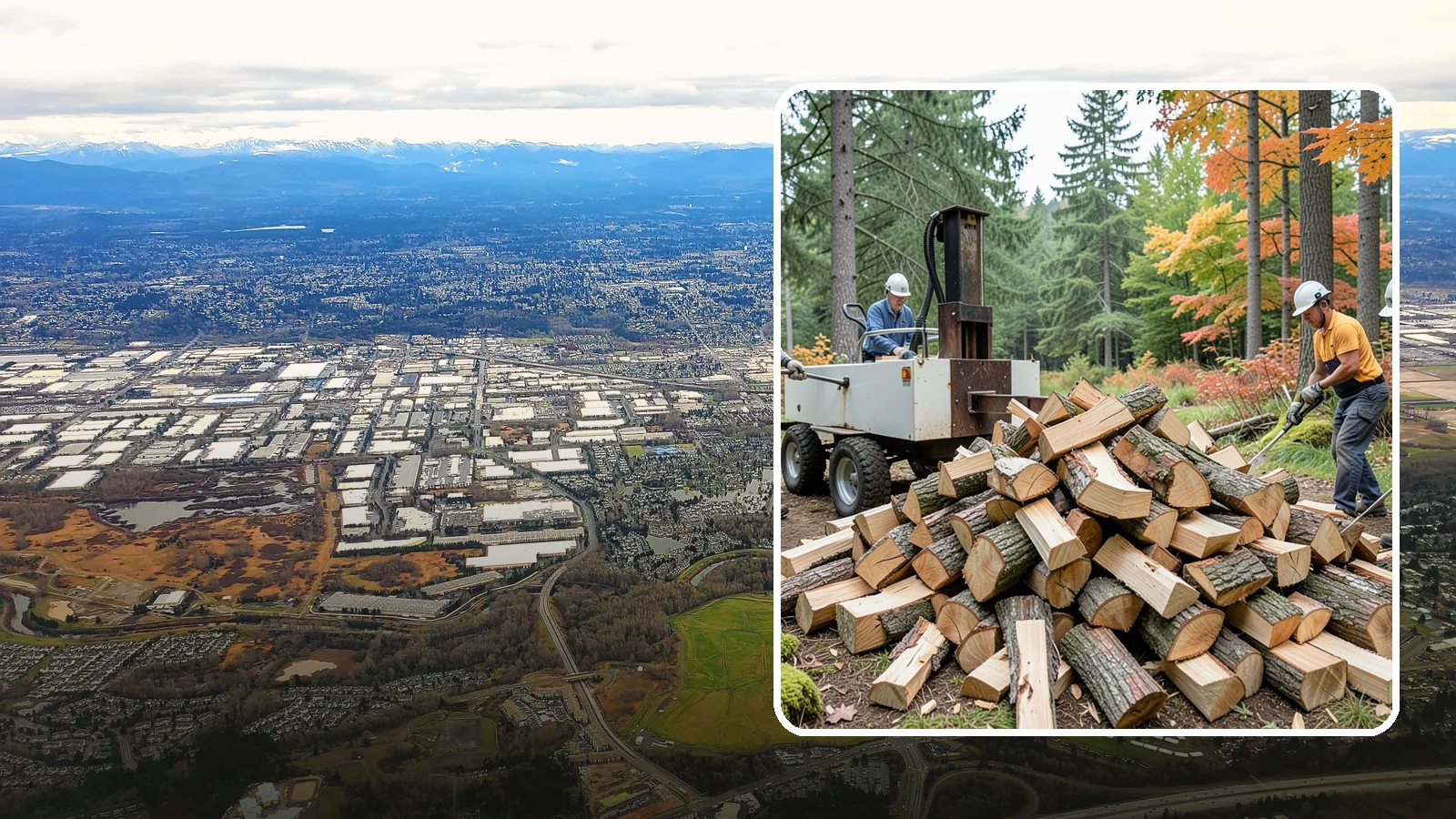 Split Kindling in Kent, King County, WA - Hand-split kindling cut to a uniform thin profile for reliable ignition in wet weather.