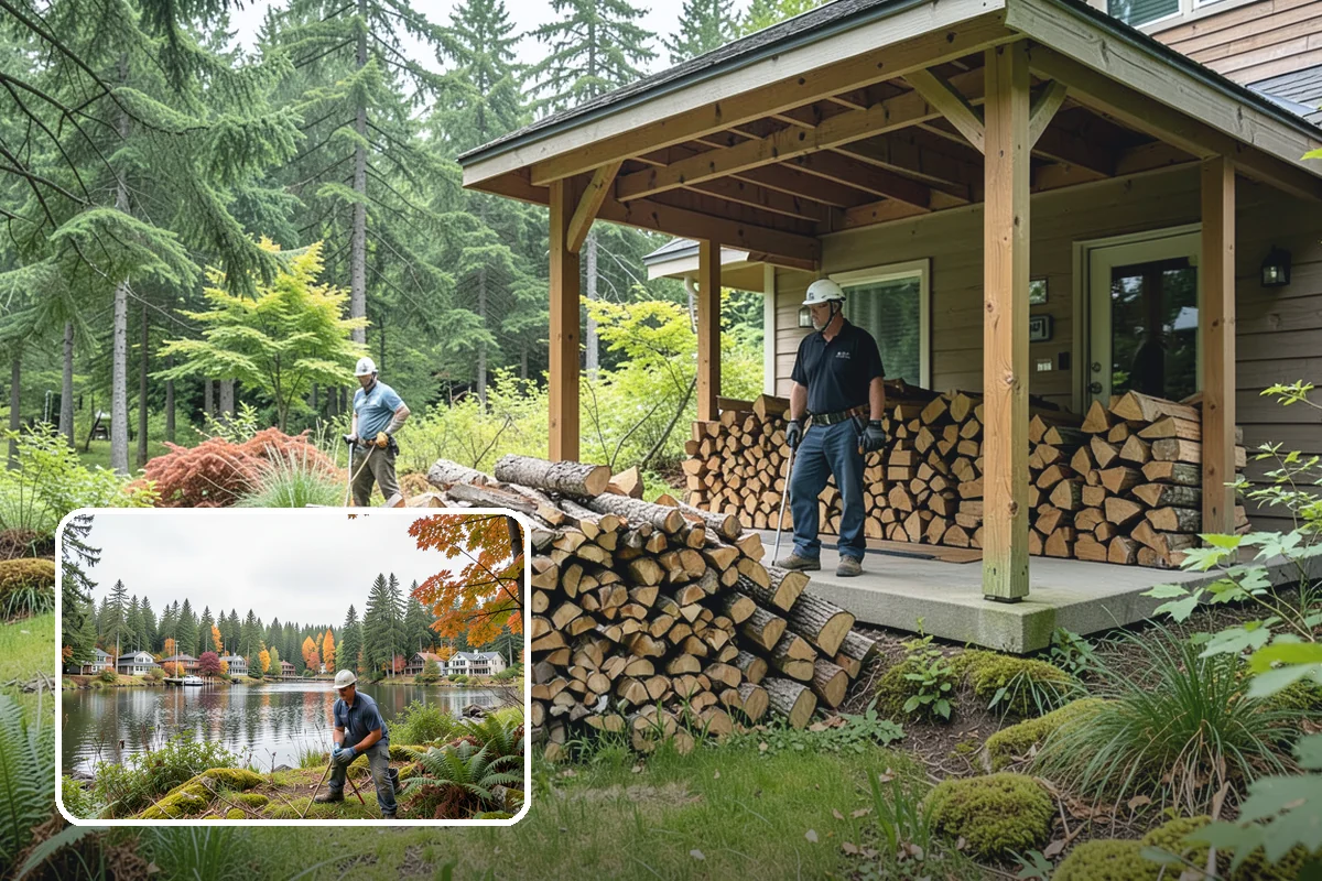Split Kindling in La Conner, Skagit County, WA - Uniform thin pieces for predictable lighting