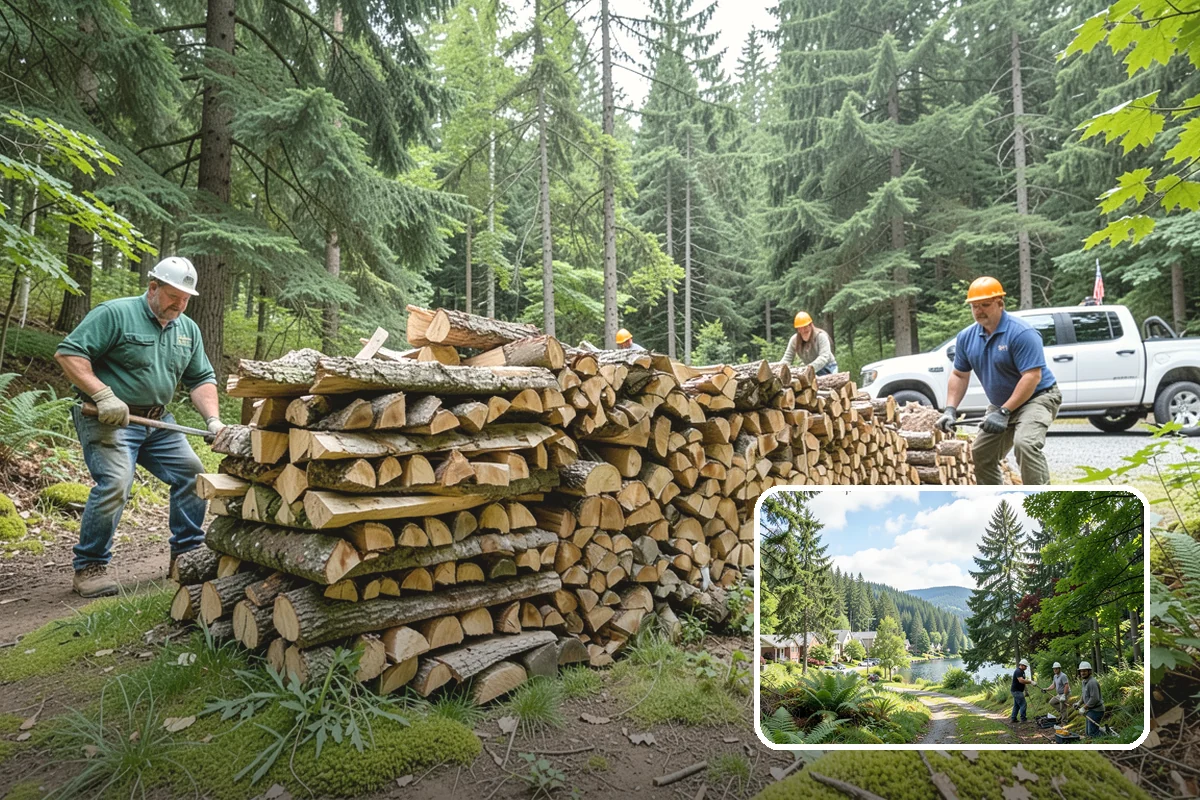 Split Kindling in Lake Forest Park, King County, WA - Uniform thin pieces for predictable lighting