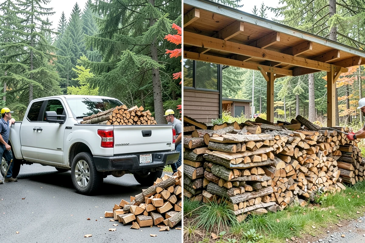 Split Kindling in Lake Forest Park, King County, WA - Review your preferred piece size and volume