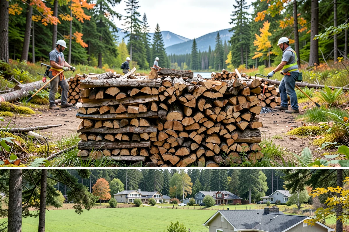 Split Kindling in Lyman, Skagit County, WA - Buy split kindling in autumn so you are ready before the first cold snap arrives.