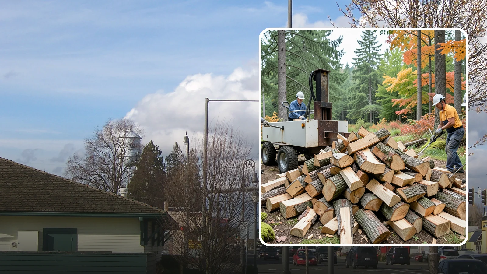 Split Kindling in Marysville, Snohomish County, WA - Hand-split kindling cut to a uniform thin profile for reliable ignition in wet weather.