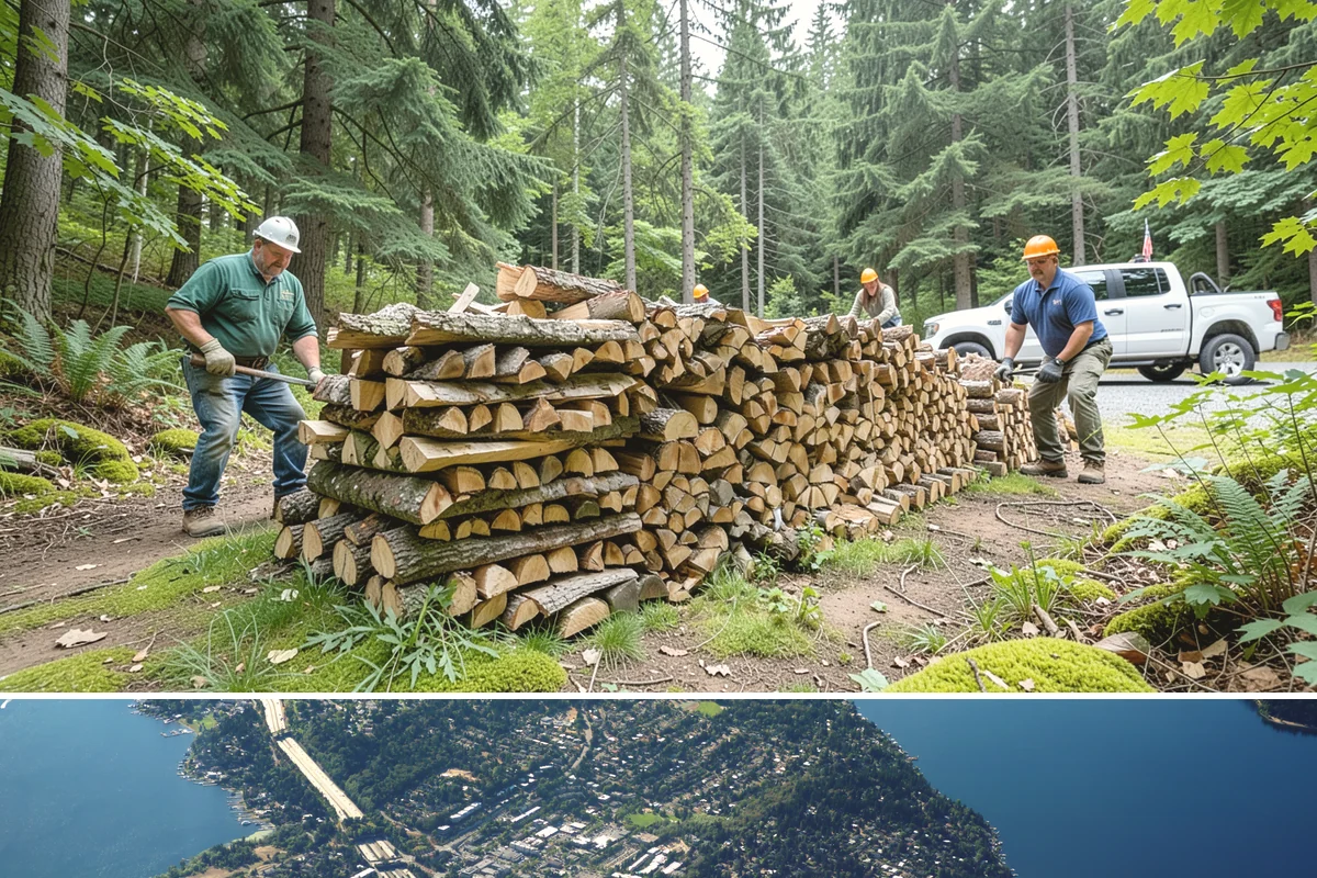 Split Kindling in Mercer Island, King County, WA - Buy split kindling in autumn so you are ready before the first cold snap arrives.